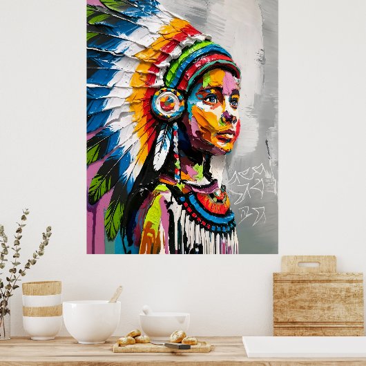 "Indisches Soul" Poster (Küche)