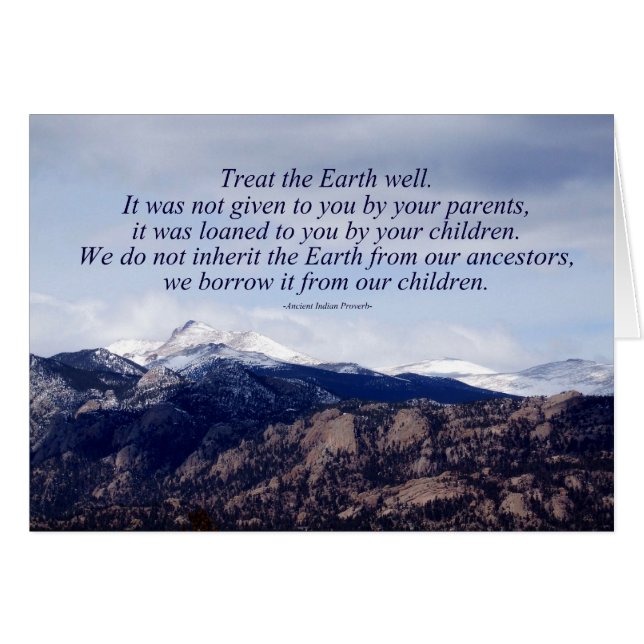 Indisches Sprichwort (Vorderseite (Horizontal))