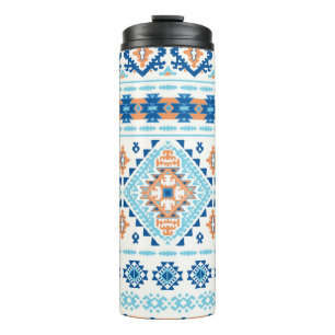 Indisches Stammes-Rug-Ornament Thermosbecher