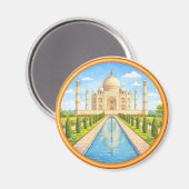 Indisches Taj Mahal Magnet (Vorderseite/Rückseite)