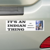 INDISCHES THING-BUMPER AUTOAUFKLEBER (Auf Auto)