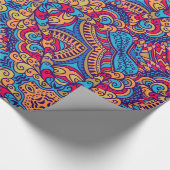 Indisches TraumKaleidoskop Geschenkpapier (Ecke)