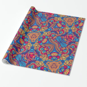 Indisches TraumKaleidoskop Geschenkpapier