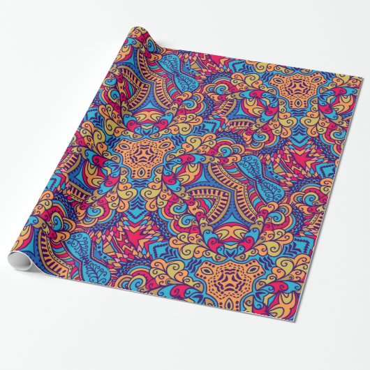 Indisches TraumKaleidoskop Geschenkpapier (Ungerollt)