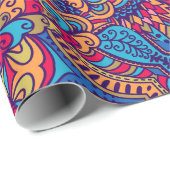 Indisches TraumKaleidoskop Geschenkpapier (Rolleneckpunkt)