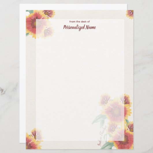 Indisches unausgedichtetes Blatt (Vorne/Hinten)