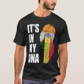 Indisches und belgisches Misch-DNA-Flaggengebiet T-Shirt (Vorderseite)
