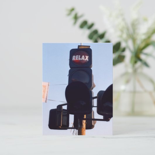 Indisches Verkehrslicht Postkarte (Stehend Vorderseite)