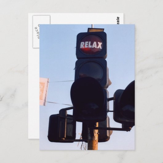 Indisches Verkehrslicht Postkarte (Vorne/Hinten)