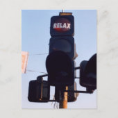 Indisches Verkehrslicht Postkarte (Vorderseite)