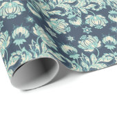 Indisches Vintages Nahtloses Muster Geschenkpapier (Rolleneckpunkt)