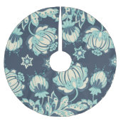 Indisches Vintages Nahtloses Muster Polyester Weihnachtsbaumdecke (Vorderseite)