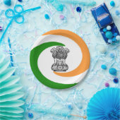 Indisches Wappen Pappteller (Party)