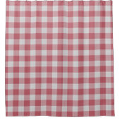 Indischroter Gingham-Karo Duschvorhang (Vorderseite)