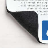 Indiskretes stillendes Manifest Mousepad (Ecke)