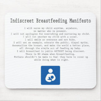 Indiskretes stillendes Manifest Mousepad