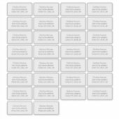 Individual Adress Label Custom-Cut Vinyl Sticker (Vorderseite)