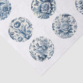 Individual Blue Chinoiserie Inspired Decoupage Seidenpapier (Ausschnitt)