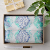 Individual Vintage Inspired Blue & White Decoupage Seidenpapier (Geschenk)