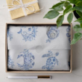 Individual Vintage Inspired Blue White Delft Seidenpapier (Geschenk)