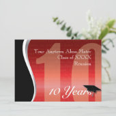 Individualisierbare 10-Jahres-Wiedersehen Einladung (Stehend Vorderseite)