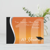 Individualisierbare 10-Jahres-Wiedersehen Einladung (Stehend Vorderseite)