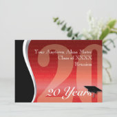 Individualisierbare 20-Jahres-Wiedersehen Einladung (Stehend Vorderseite)