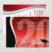 Individualisierbare 20-Jahres-Wiedersehen Einladung (Vorne/Hinten)