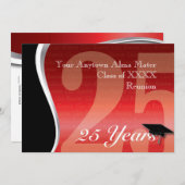 Individualisierbare 25-Jahres-Wiedersehen Einladung (Vorne/Hinten)