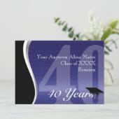 Individualisierbare 40-Jahres-Wiedersehen Einladung (Stehend Vorderseite)