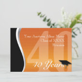 Individualisierbare 40-Jahres-Wiedersehen Einladung (Stehend Vorderseite)