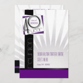 Individualisierbare 40-Jahres-Wiedersehen Einladung (Vorne/Hinten)