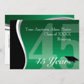 Individualisierbare 45-Jahres-Wiedersehen Einladung (Vorne/Hinten)