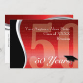 Individualisierbare 50-Jahres-Wiedersehen Einladung (Vorne/Hinten)