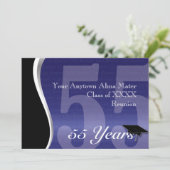 Individualisierbare 55-Jahres-Wiedersehen Einladung (Stehend Vorderseite)