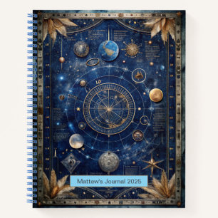 Individualisierbare Celestial Themed Notizblock