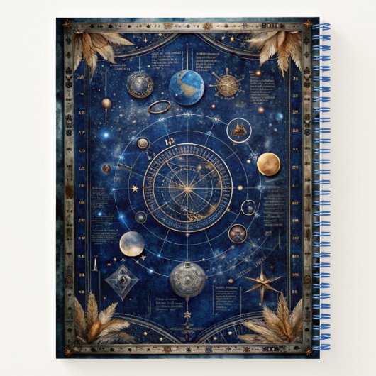 Individualisierbare Celestial Themed Notizblock (Rückseite)