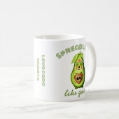 Individualisierbare Dia de los Muertos Avocado Kaffeetasse (VorderseiteRechts)