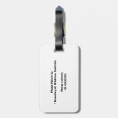 Individualisierbare Dr. PhD Abschluss Geschenke Gepäckanhänger (Rückseite vertikal)