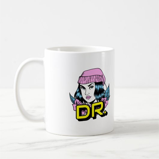Individualisierbare Dr. PhD Abschluss Geschenke Kaffeetasse (Links)