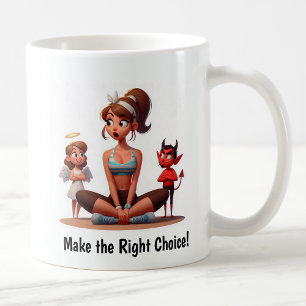 Individualisierbare Engel-Fitness-Tasse Kaffeetasse