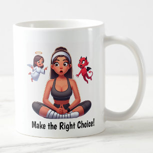 Individualisierbare Engel-Fitness-Tasse Kaffeetasse
