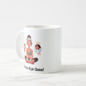 Individualisierbare Engel-Fitness-Tasse Kaffeetasse (Vorderseite Links)