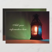 Individualisierbare Fanous Ramadan Einladung (Vorne/Hinten)
