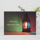 Individualisierbare Fanous Ramadan Einladung (Stehend Vorderseite)