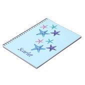 Individualisierbare Farbenfängerschreibweise Notizblock (Linke Seite)