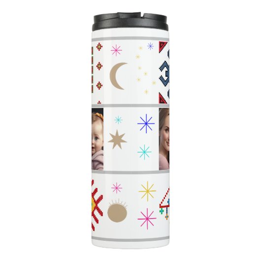 Individualisierbare Fotokollage Thermosbecher (Rückseite)