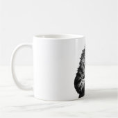 Individualisierbare Initial-, Kaffee Lover Cat, Lo Kaffeetasse (Links)