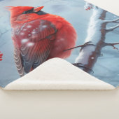 individualisierbare Kardinal Fleece Blanket, Sherpadecke (3/4)