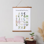 Individualisierbare Waldlandschaft Alphabet Hangin Wandteppich Mit Holzrahmen (Schlafzimmer)
